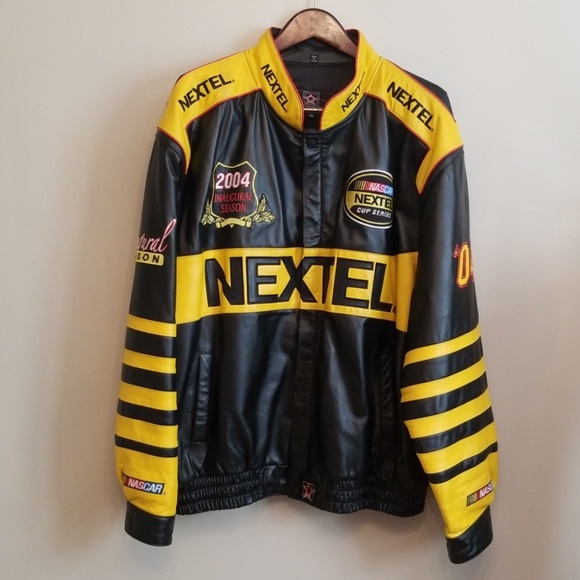 JH Design Other - Collector Nextel Nascar Leather Bomber Jacket XXXL